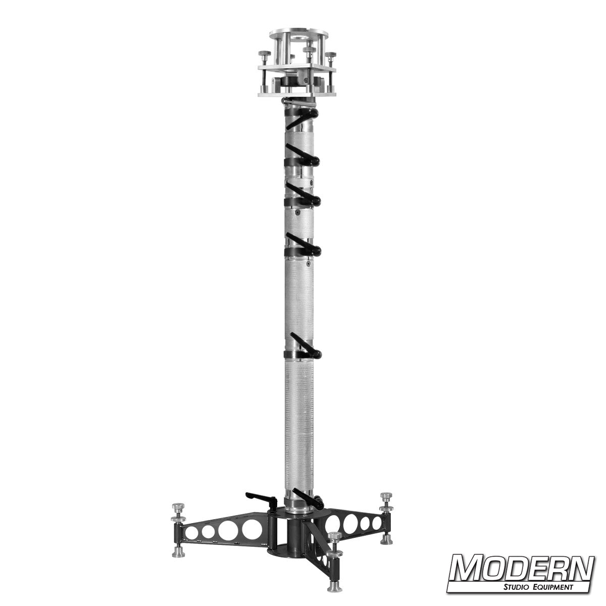 Modern Bazooka without Leveling Head — heavy-duty aluminum camera support riser for film and TV grip rigs, designed for mounting equipment vertically on set