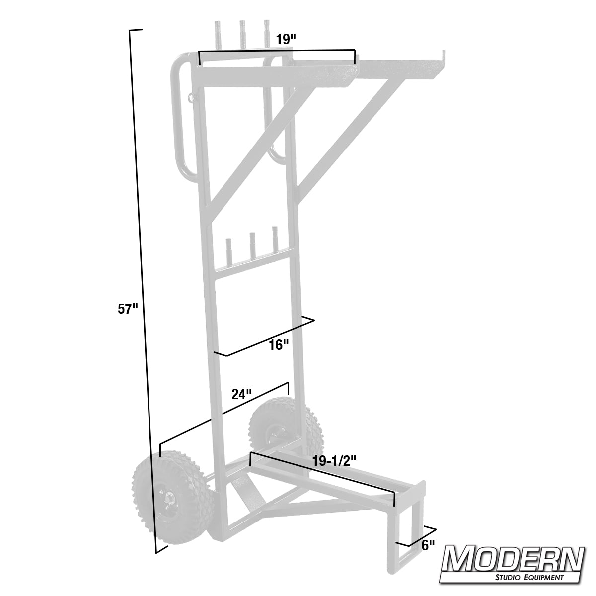 C-Stand Utility Cart Model CSU-103 - Studio Carts