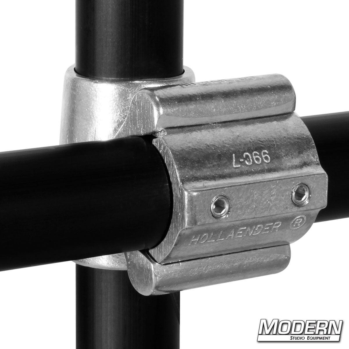 Hollaender Split Cross fitting for 1-1/2 inch Speed-Rail pipe systems