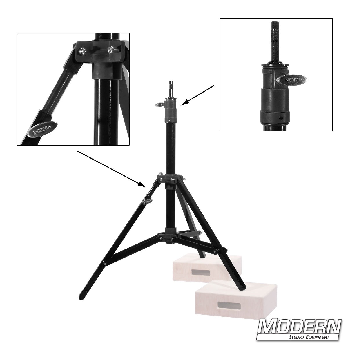 Steadicam Stand with Rocky Mountain Leg — durable grip stand for film and TV production, built for Steadicam rigs, cameras, and accessories on uneven terrain | Modern Studio Equipment. p4