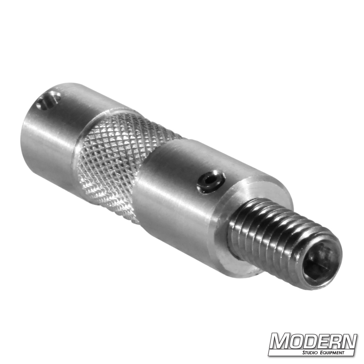 2-Inch Aluminum Baby Pin with 3/8-Inch Male Thread – Lightweight Grip Hardware for Film Lighting and Rigging | Modern Studio Equipment