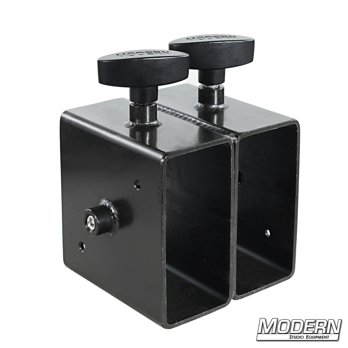 2" x 4" splicer connector for securely joining wood or metal rigging elements in grip and lighting setups.