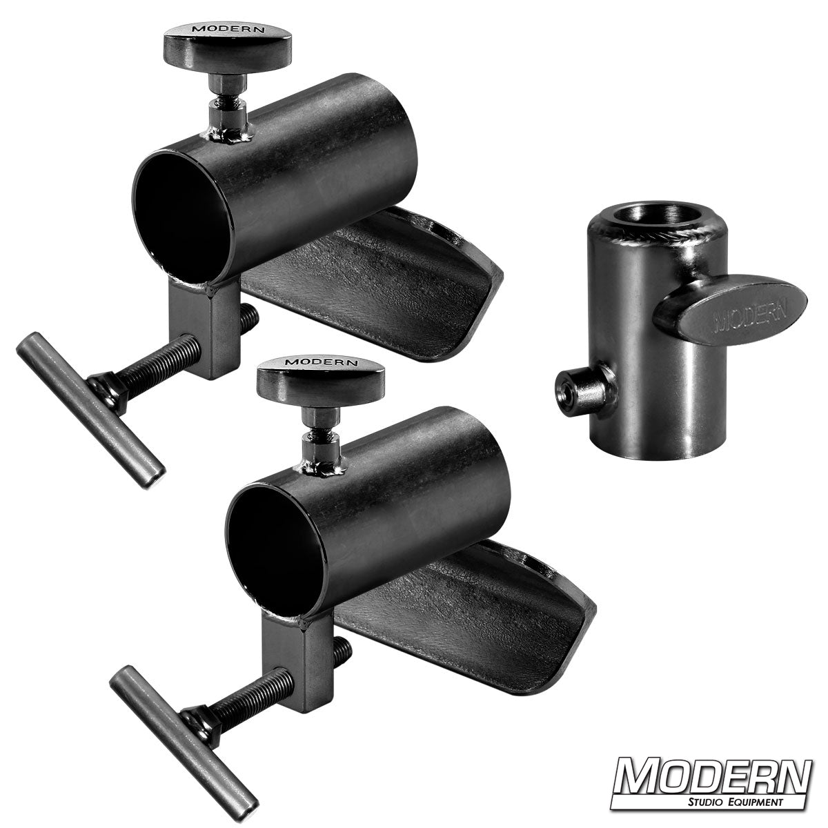 Candlestick Bracket Set for 1-1/2 inch Speed-Rail® — professional grip hardware for film and TV production, designed for secure rigging and mounting with Speed-Rail® systems | Modern Studio Equipment