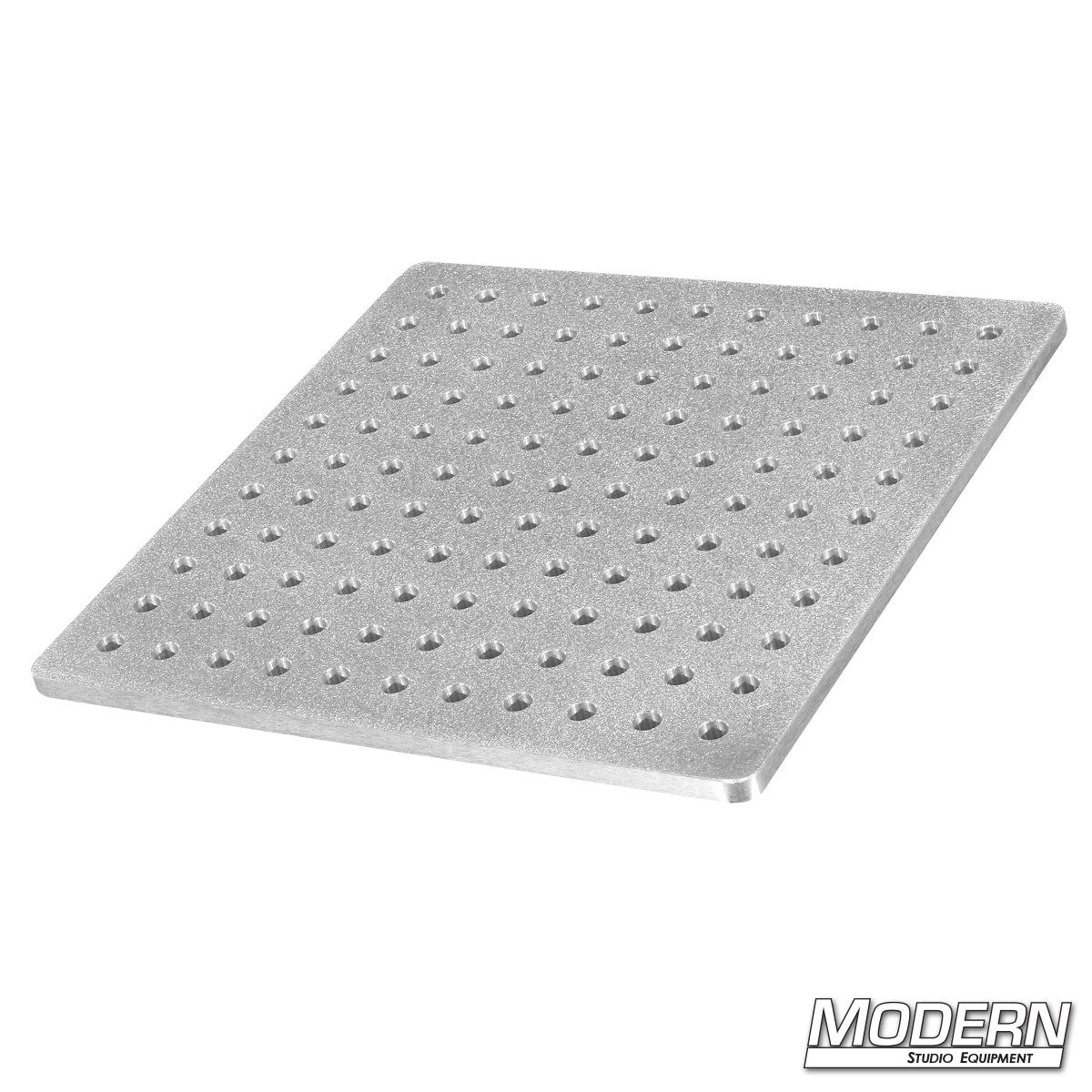 Cheese Plate 12" x 12" x 3/8" — heavy-duty aluminum cheese plate with multiple mounting holes for film, TV, camera rigs, and lighting setups | Modern Studio Equipment