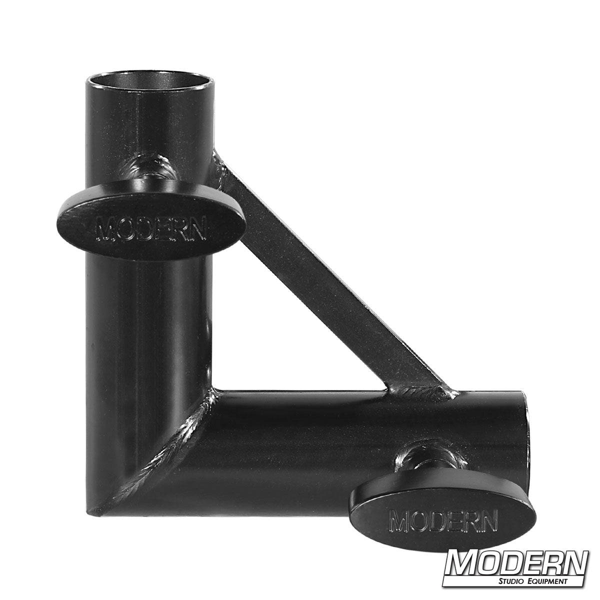 Corner adapter for 1-inch Speed-Rail® with T-Handles— durable grip rigging corner fitting for film and TV production setups | Modern Studio Equipment