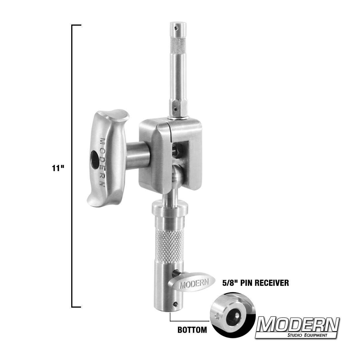 Deluxe swivel baby pin adapter – versatile grip accessory for adjustable camera and lighting mounts in film, television, and photography production. N9