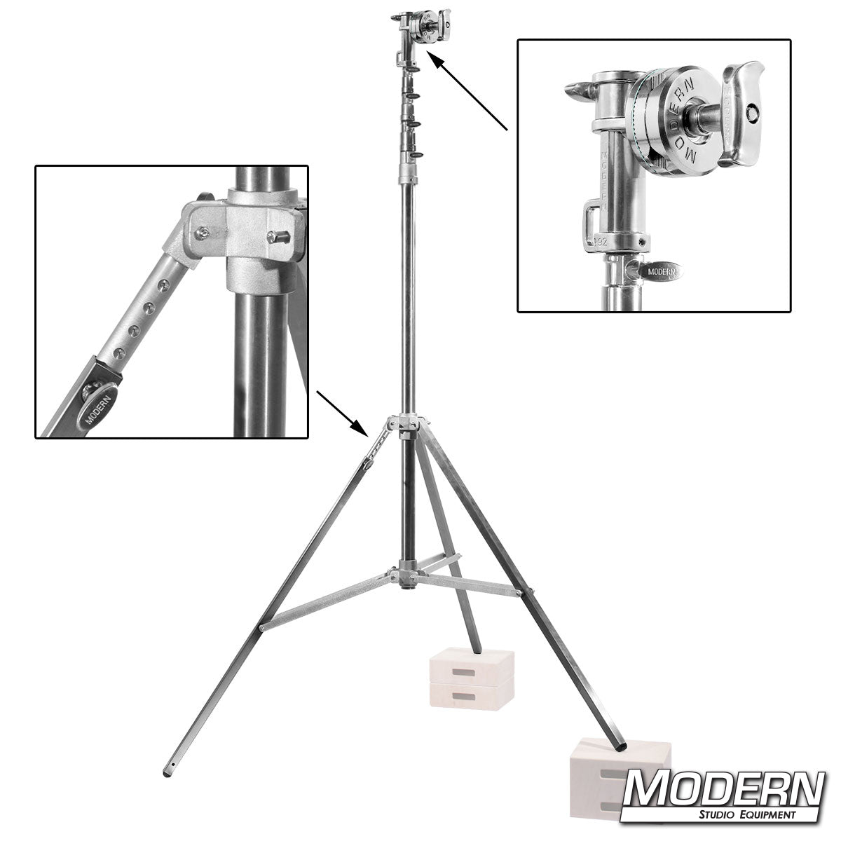 Sky 25 Wide Base Stand with Rocky Mountain Leg and 4-1/2" Grip Head