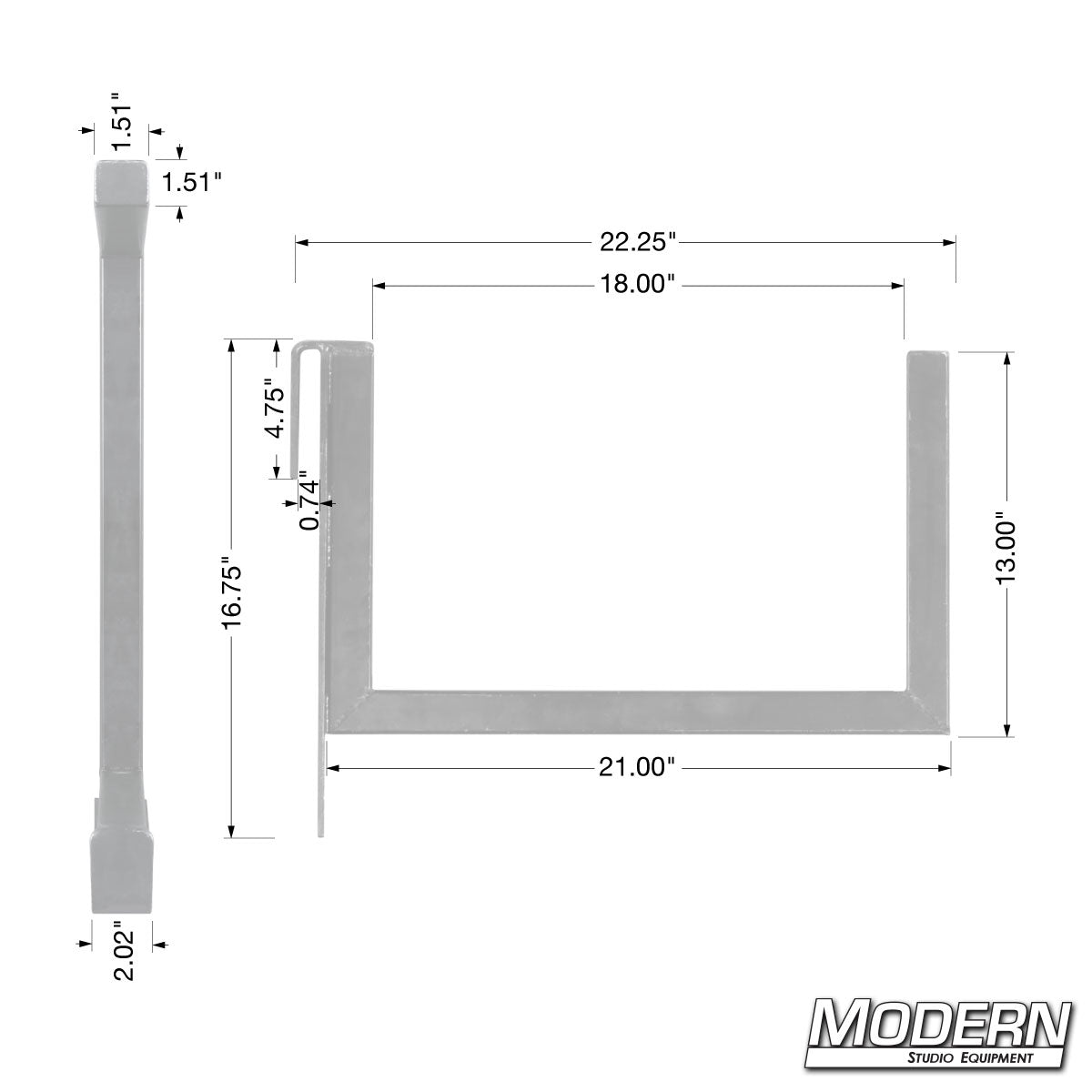 Heavy Duty Overhead Grip Truck Brackets (Set of 2)