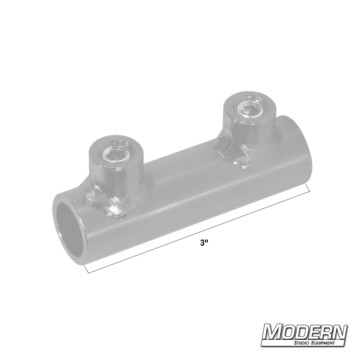 Sleeve for 5/8 inch pin in aluminum construction with smooth cylindrical design.