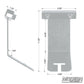 Offset Ear for 1" square Tube