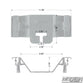 Double Ear for 1" Square Tube