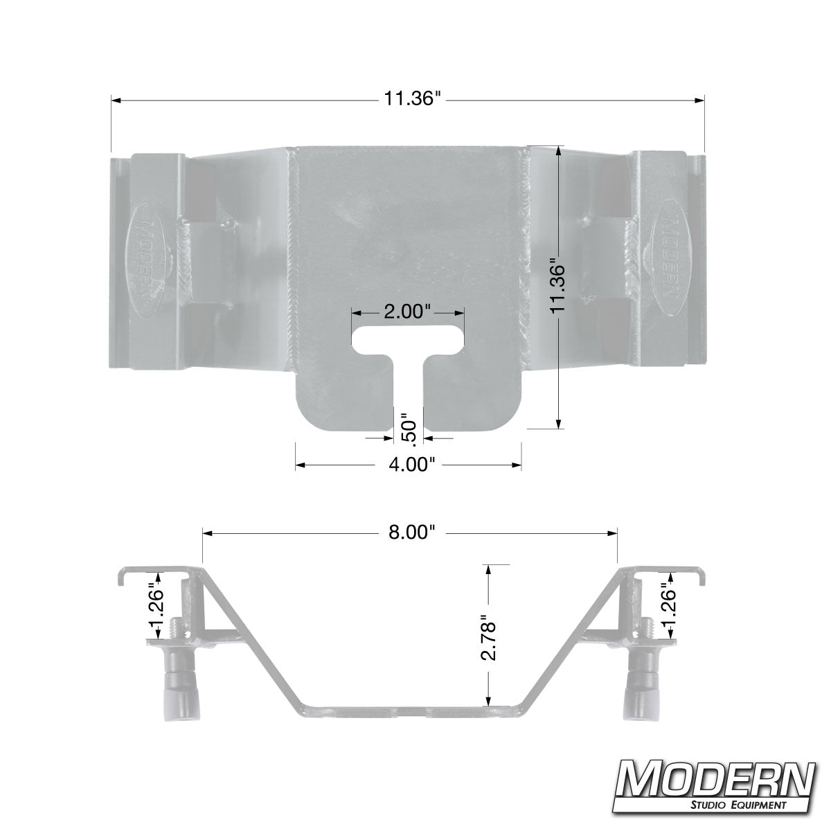Double Ear for 1" Square Tube