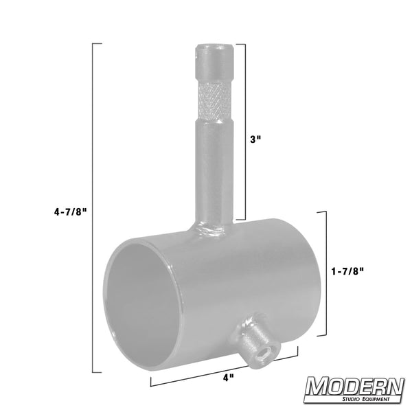 Front Receiver with Baby Pins for Pipe Boom Kit for 1-1/4 Speed-Rail® –  Modern Studio Equipment.