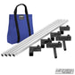 4′×4′ grip frame with full-length 4′ tubes and Blue bag— perspective view | Modern Studio Equipment