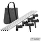 4′×4′ grip frame with full-length 4′ tubes and Gray bag— perspective view | Modern Studio Equipment