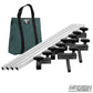 4′×4′ grip frame with full-length 4′ tubes with T-handles and Green bag— perspective view | Modern Studio Equipment