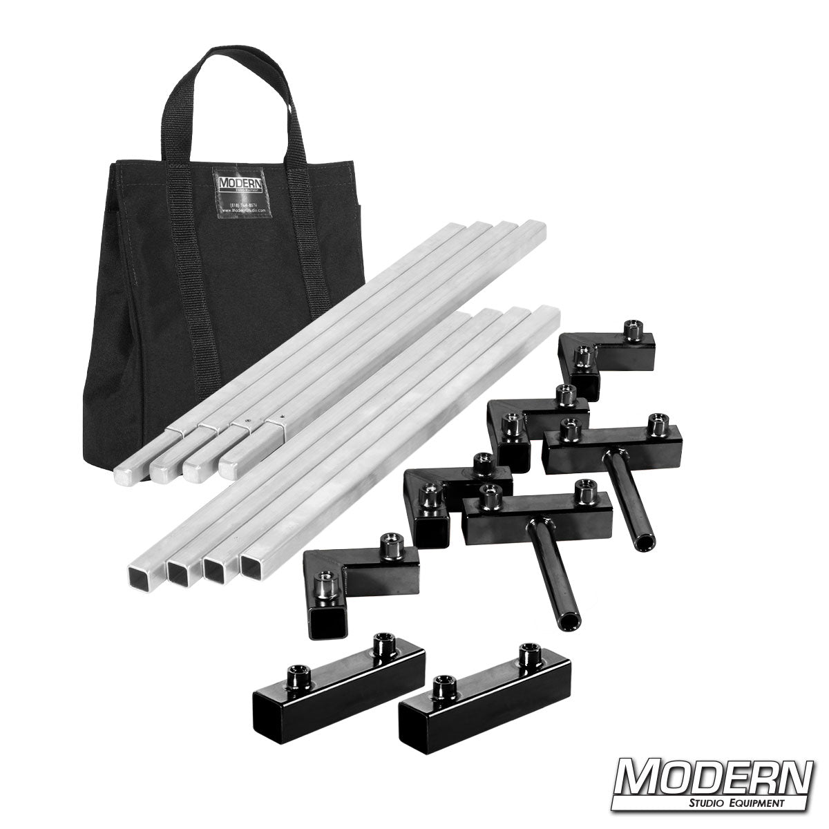 4′×4′ frame (2′ tubes) — black finish, quick-connect corners | Modern Studio Equipment