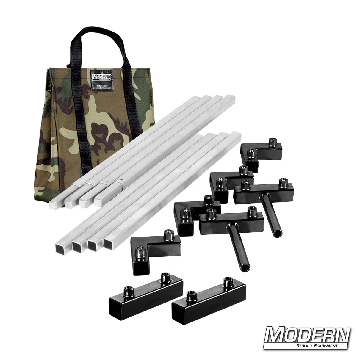 4′×4′ frame (2′ tubes) — camo finish, quick-connect corners | Modern Studio Equipment