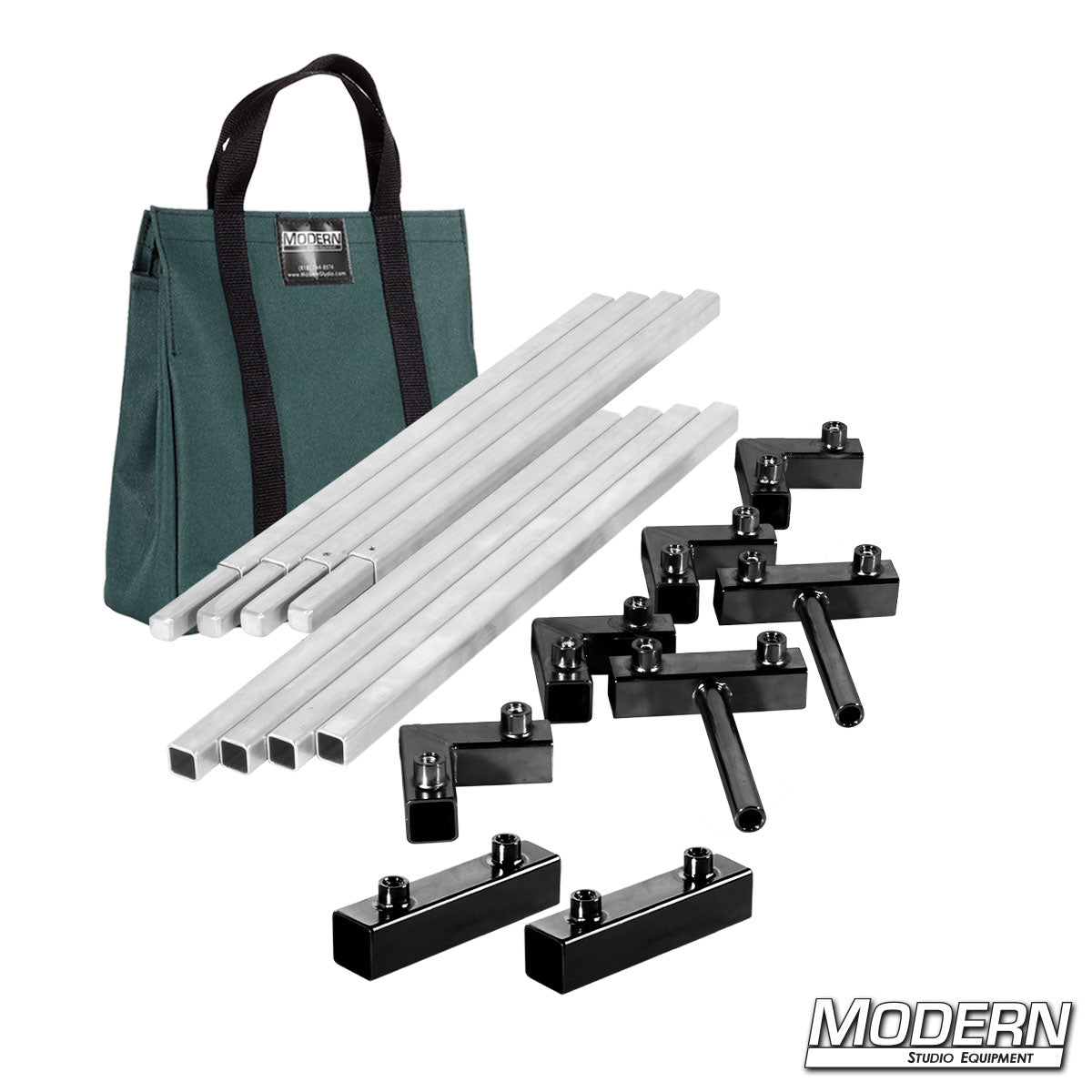 4′×4′ frame (2′ tubes) — green finish, quick-connect corners | Modern Studio Equipment