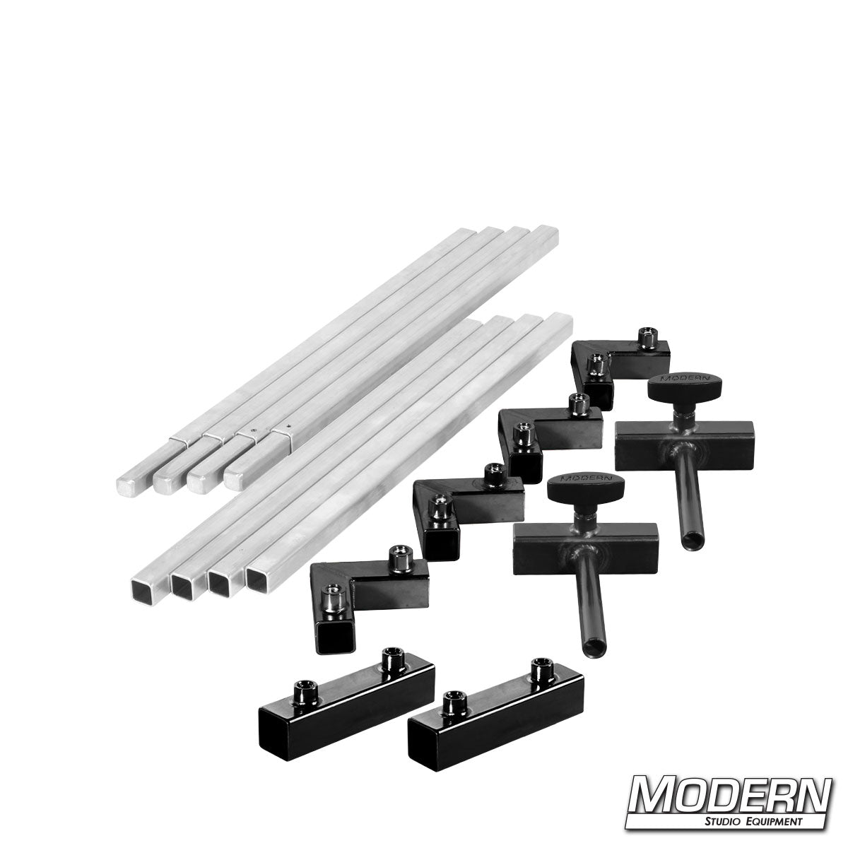4′×4′ frame (2′ tubes) —With quick-connect corners, Flip Flop pins and T-Handles | Modern Studio Equipment
