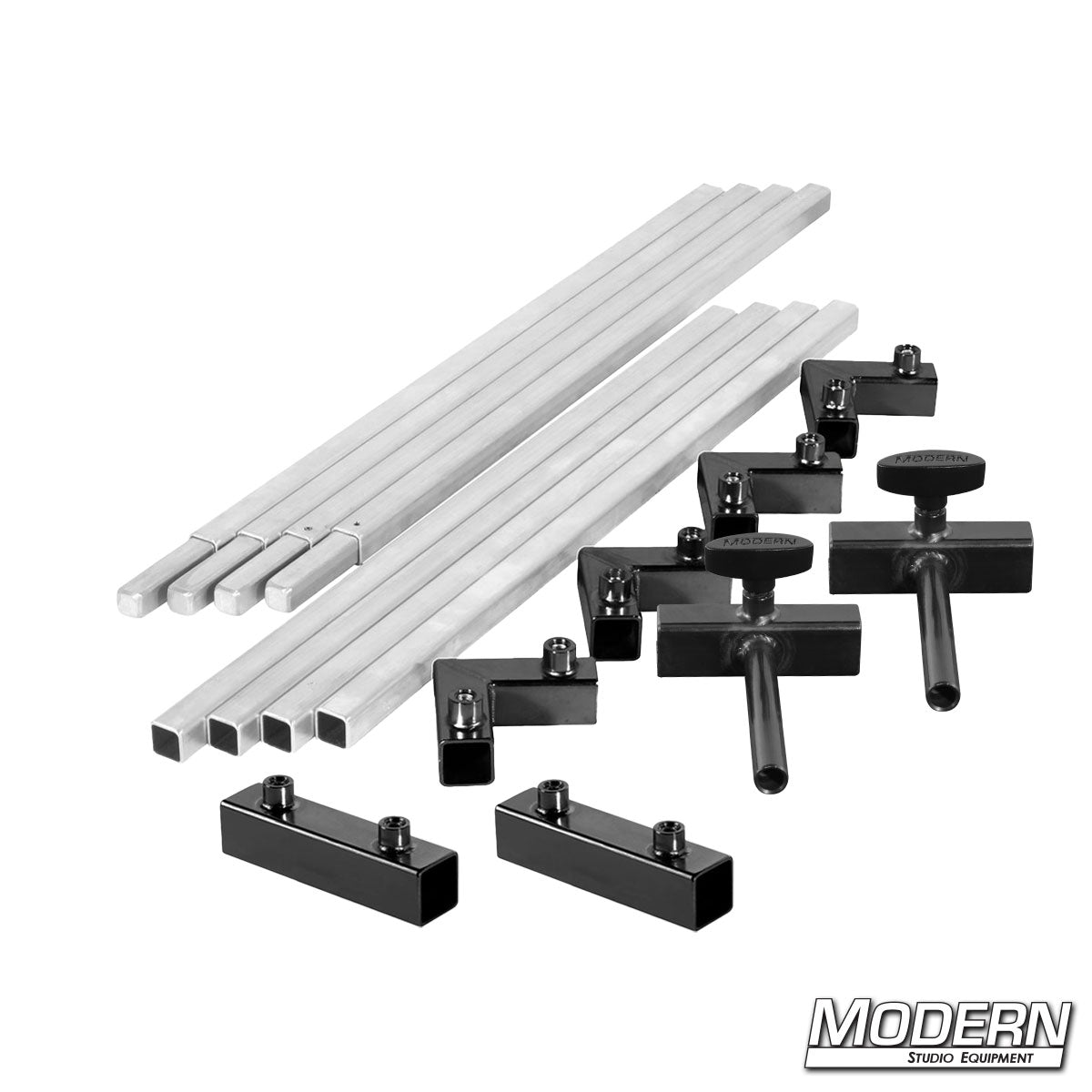 6′×6′ frame kit (3′ tubes) with T-handles  and flip flop ears| Modern Studio Equipment