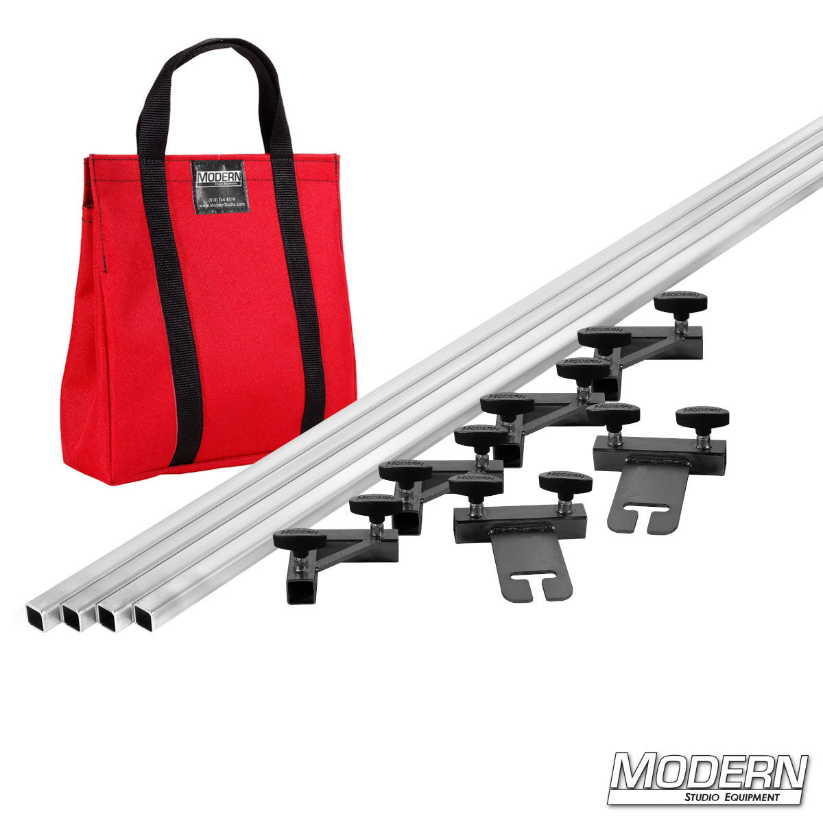 Modern's breakdown frame with red bag