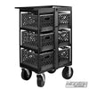 6 Place Milk Crate Cart Complete with Locking Bar