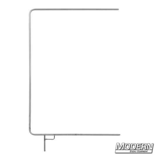 Open End Stainless Frame 24 x 36 inches – durable steel grip frame for flags and diffusion | Modern Studio Equipment