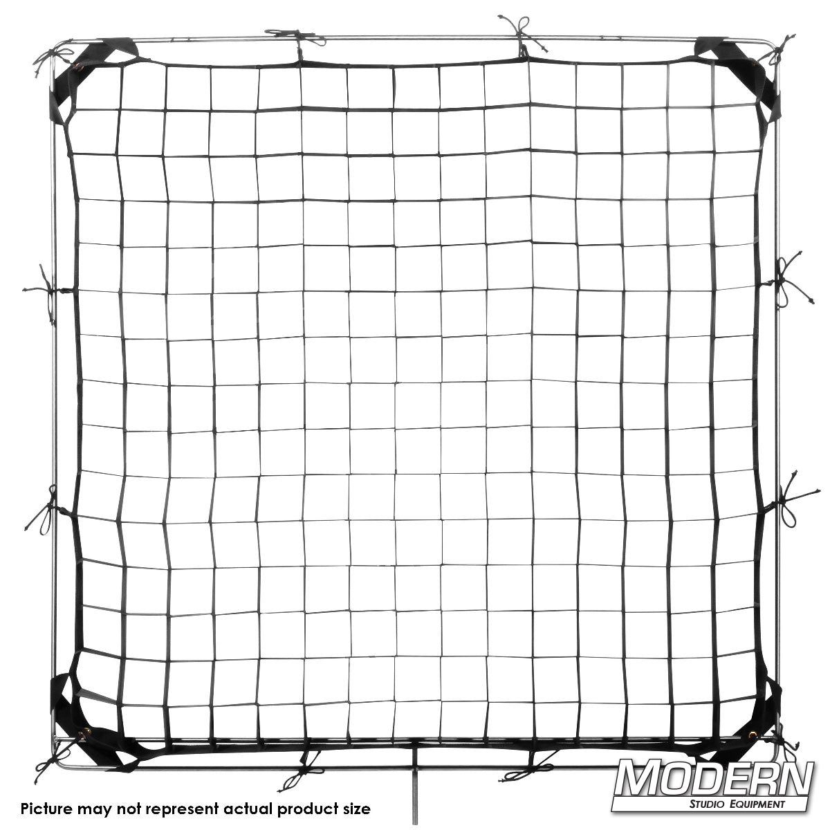 Fabric egg crate diffusion grid for studio lighting and film production light control