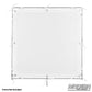 Main Image: 40" x 40" Slip-On Silent 1/2 Grid diffusion textile for film and television lighting