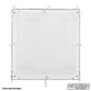 40" x 40" Slip-On White Artificial Silk diffusion textile for softening direct light in film, television, photography, and studio productions