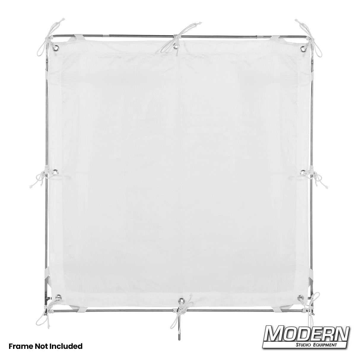 40" x 40" Slip-On White Artificial Silk diffusion textile for softening direct light in film, television, photography, and studio productions
