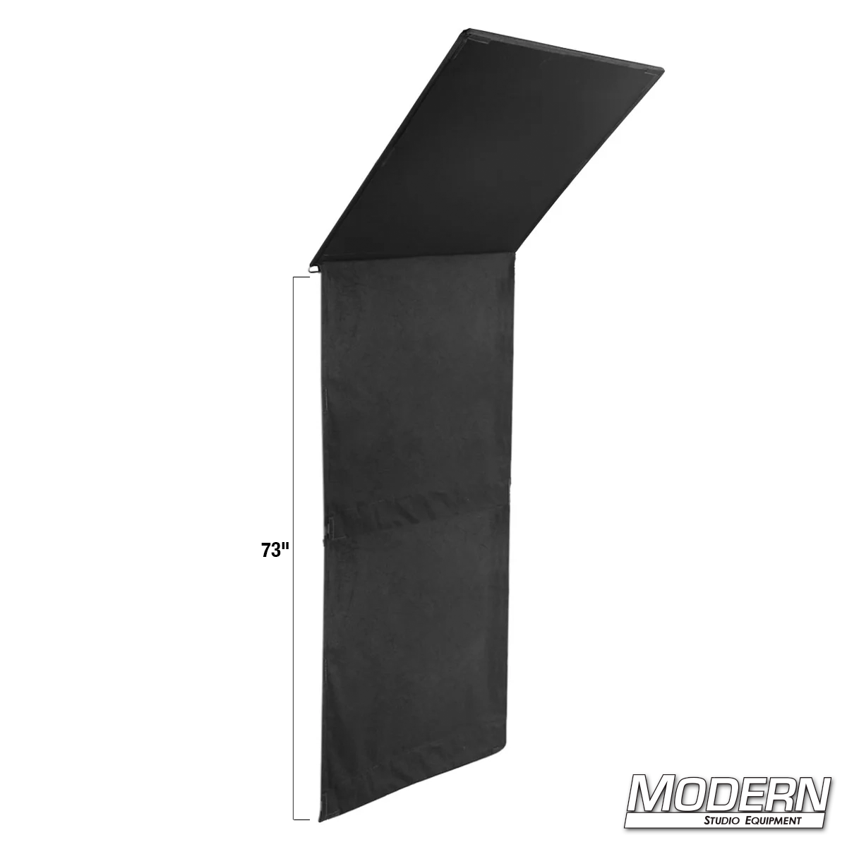 40" x 40" Solid Super Floppy with stainless steel frame and 16 oz. Commando Cloth opening to 40" x 120" for film, television, photography, studio lighting, grip equipment, and negative fill.