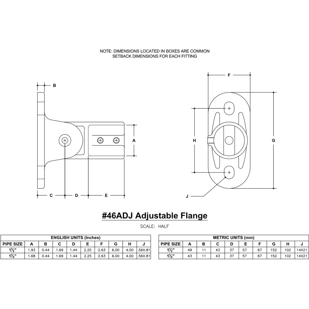 Hollaender® Fitting Adjustable Flange