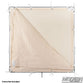 4' x 4' Slip-On Unbleached Muslin Floppy for film production bounce lighting and diffusion control
