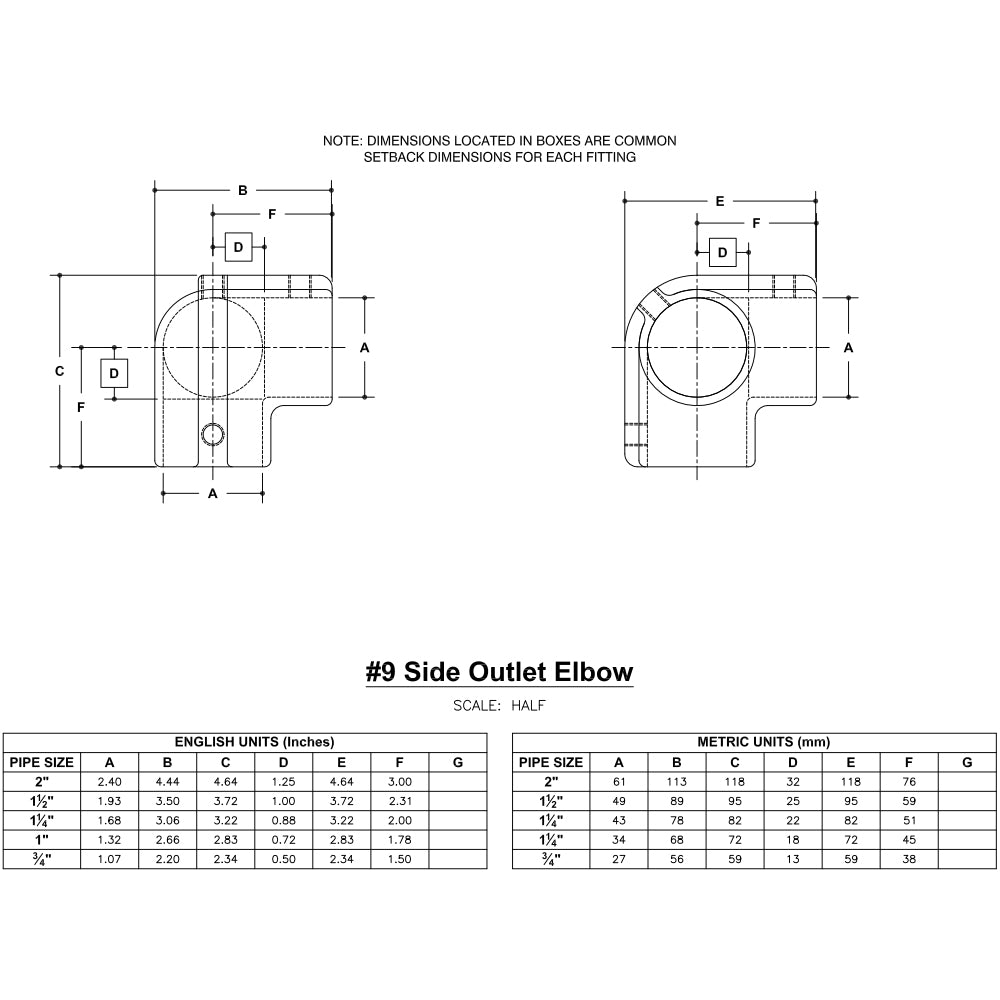 Hollaender® Fitting Side Outlet Elbow