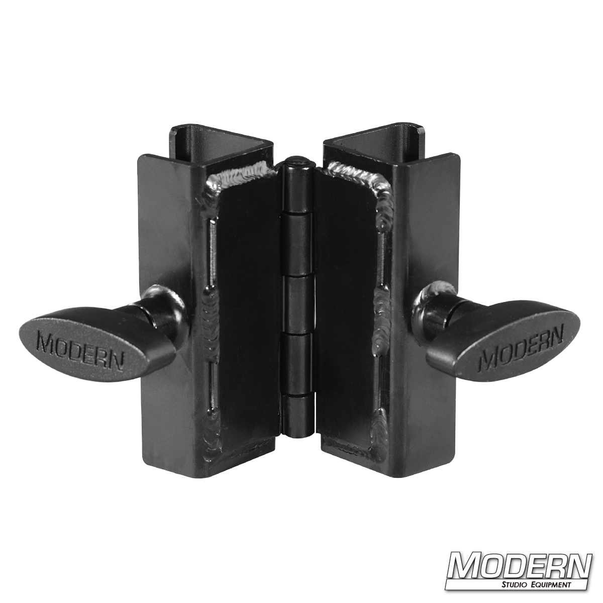 Book Light Flip Flop Clamp for 1 inch square tubing used in professional film, television, and studio lighting control setups
