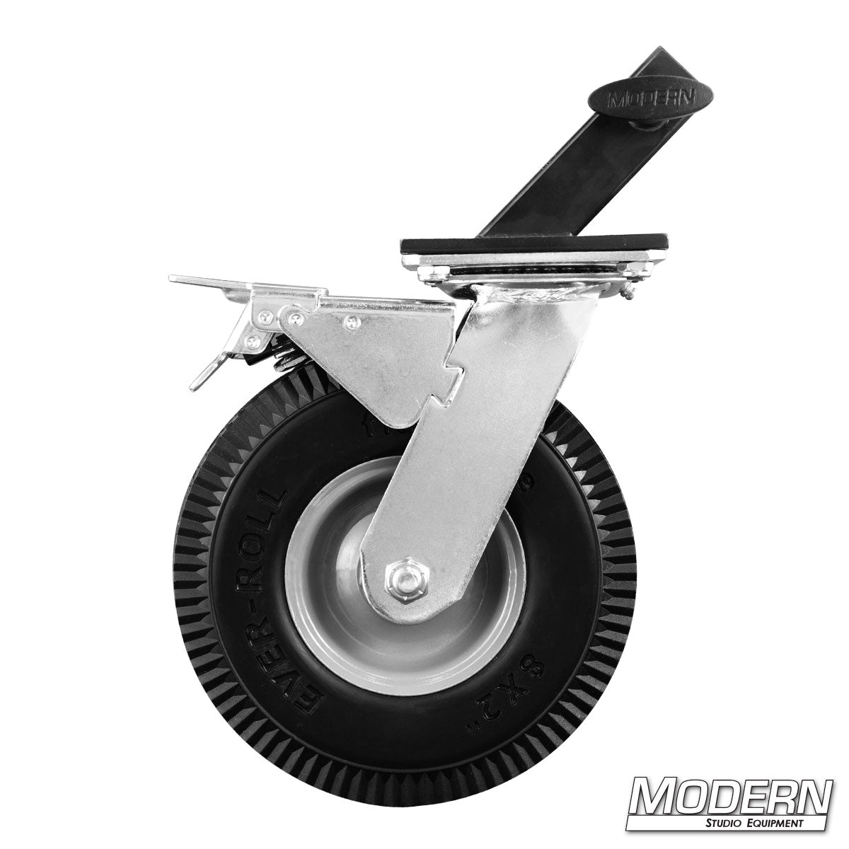 EZ Roller Combo Wheels. Side profile unlocked position