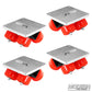 Four Wheels Per Corner Skateboard Bracket (Set of 4)