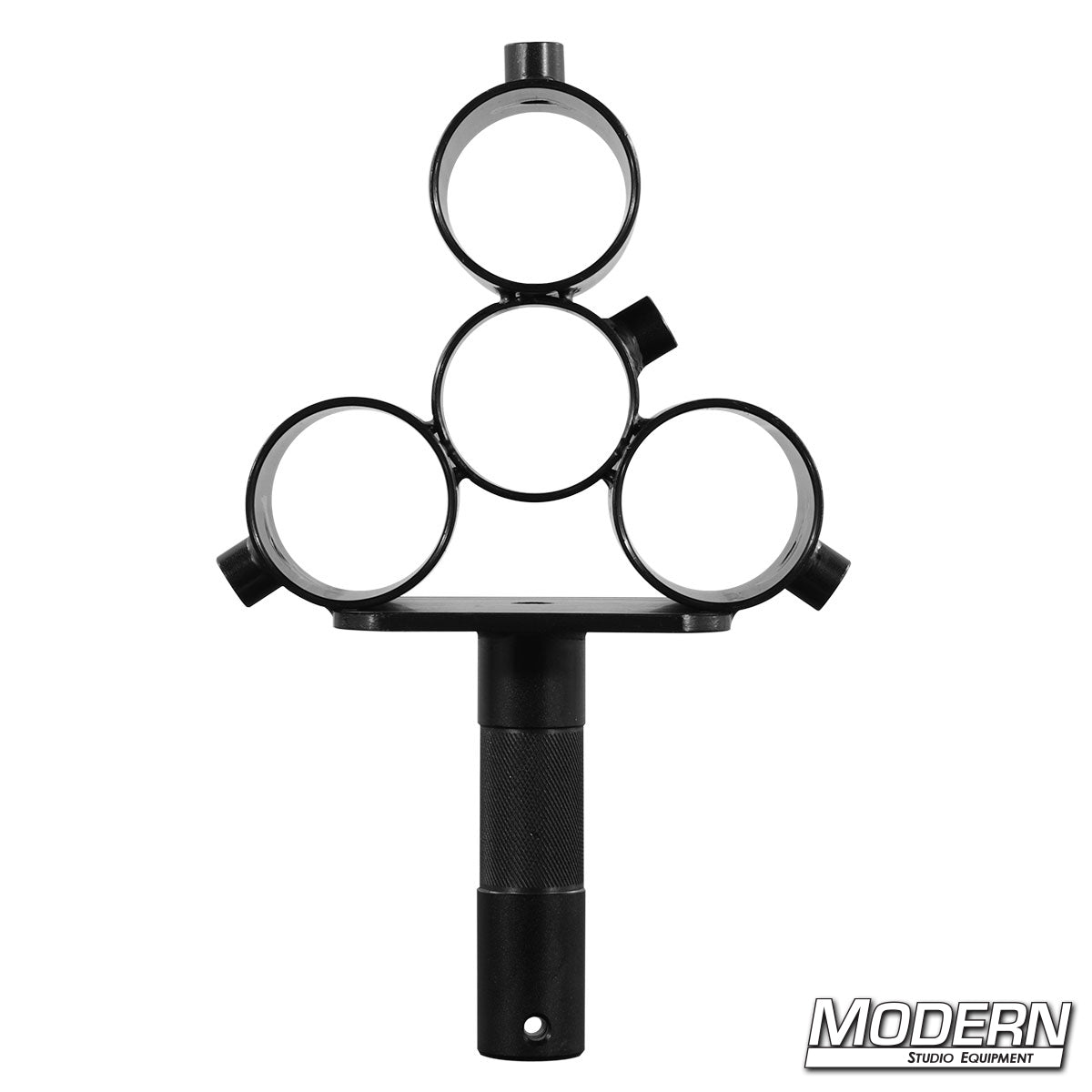 Mini truss with junior pin for 1-1/4 inch Speed-Rail used for mounting lighting and rigging equipment in film and television productions