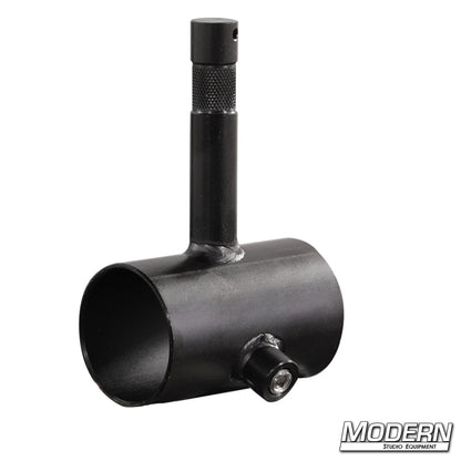Slider with Baby Pin for 1-1/2 inch Speed-Rail® — steel grip slider with 5/8 inch baby pin mount for film and lighting rigging | Modern Studio Equipment