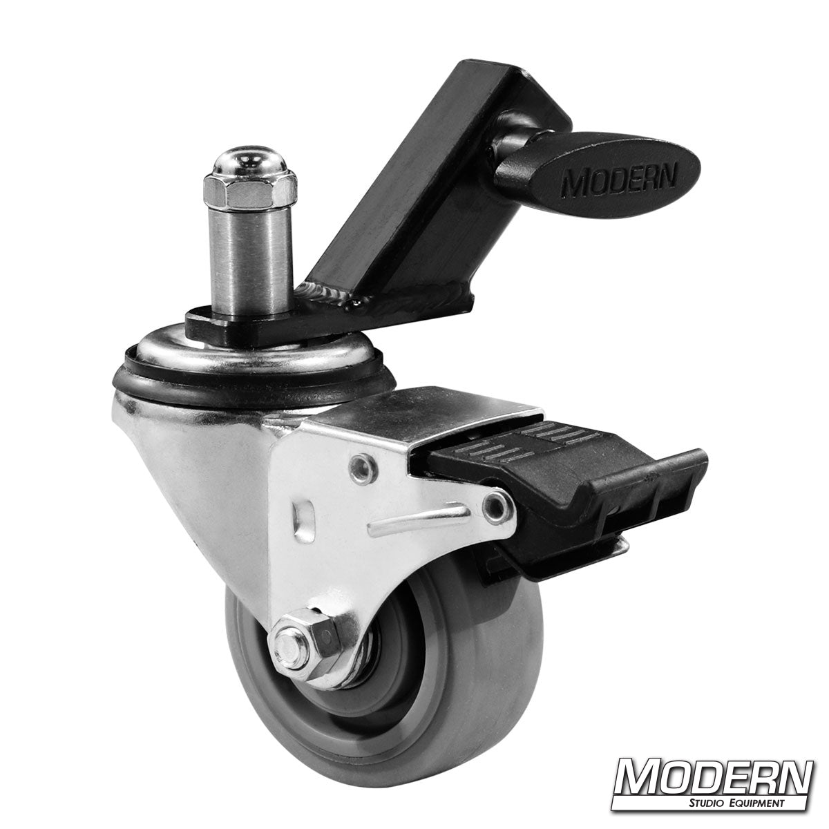 Modern Studio Equipment set of 3 caster wheels with slip-on adapters for Baby Stands with 3/4" x 3/4" legs