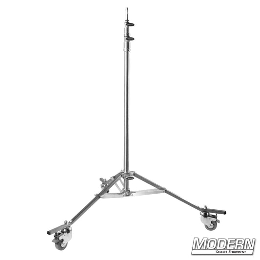 Baby Double Riser Rolling Stand – heavy-duty grip stand with wheels for lighting and rigging | Modern Studio Equipment