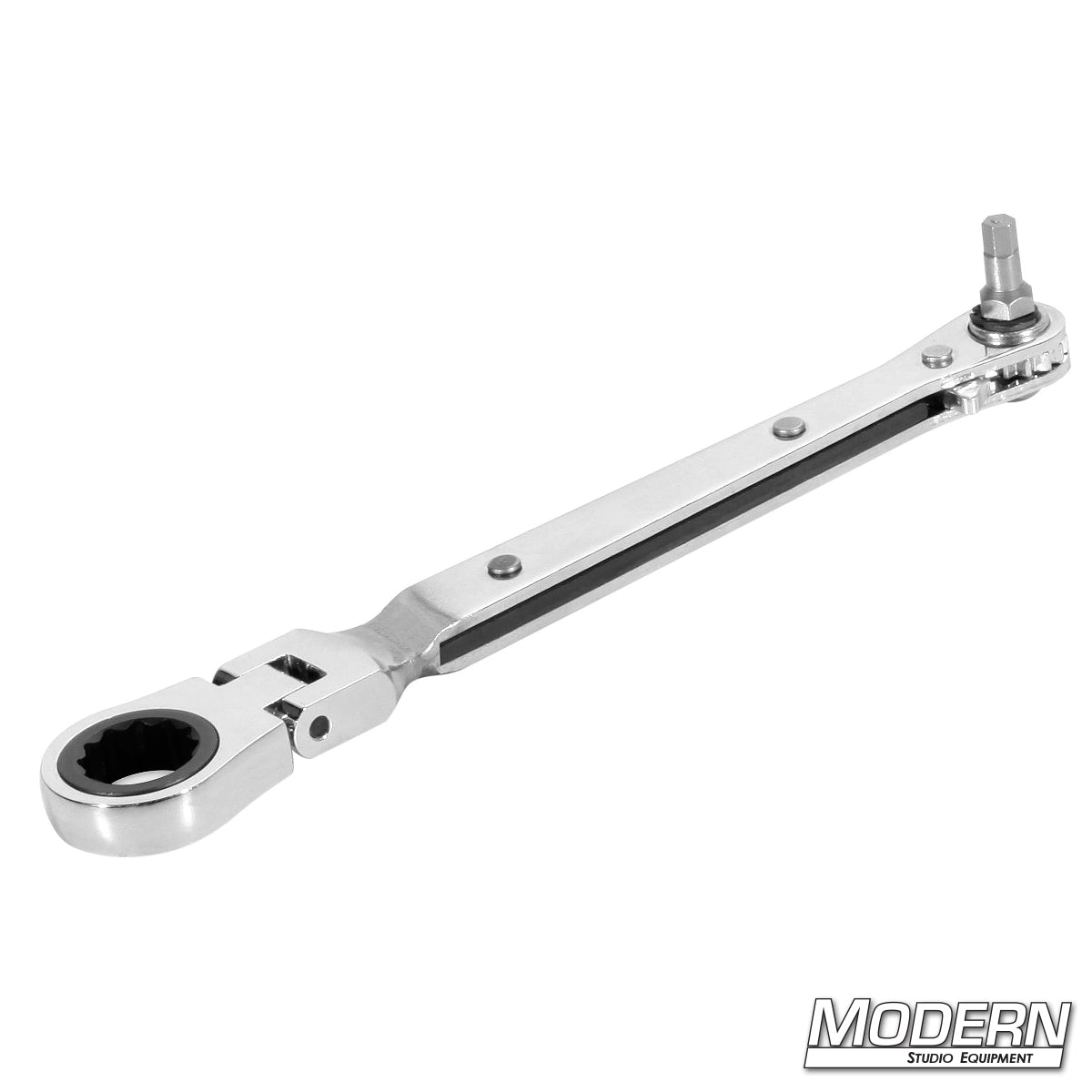Speed wrench to 9/16″ ratchet adapter — perspective view | Modern Studio Equipment