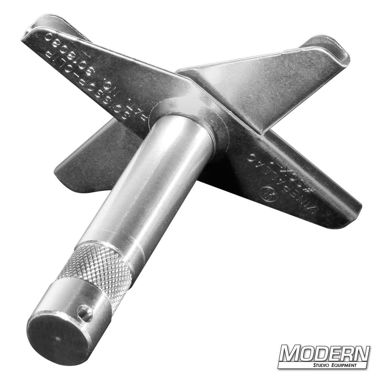 Drop Ceiling Scissor Clamp with 5/8" Pin — secure ceiling grip clamp with baby pin for film, TV, lighting fixtures, and rigging setups ( side view) | Modern Studio Equipment