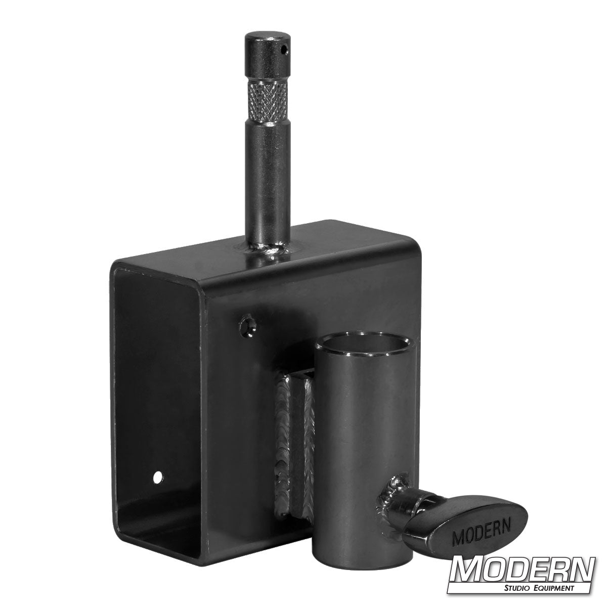 2×4 slider plate with Baby pin and Junior receiver — perspective view