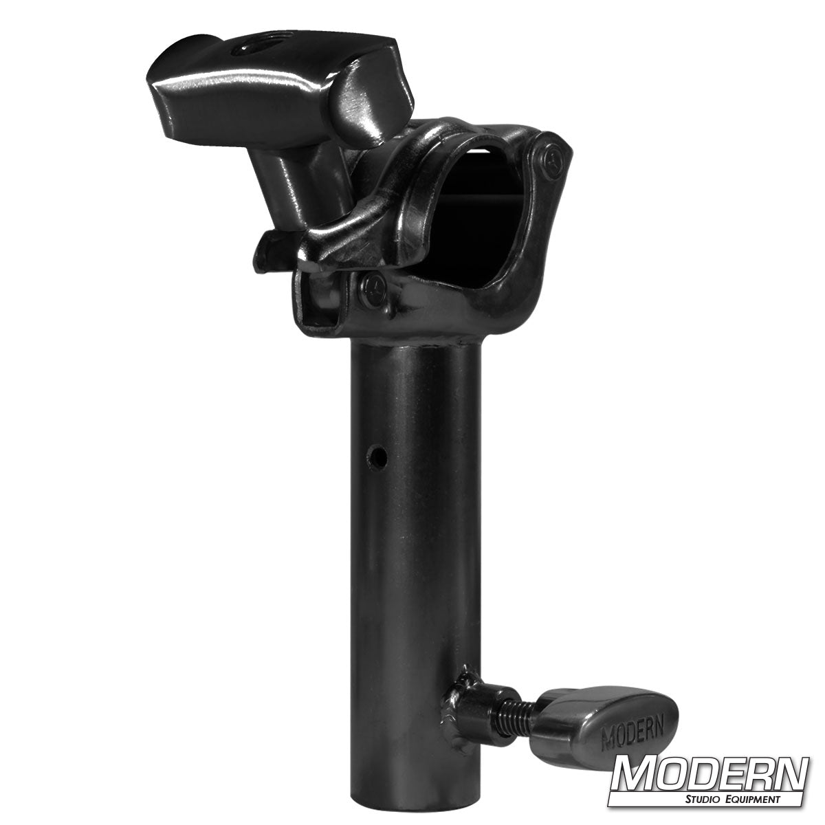 Grid Clamp with Junior Receiver attached to Speed-Rail® frame for lighting and grip equipment | Modern Studio Equipment