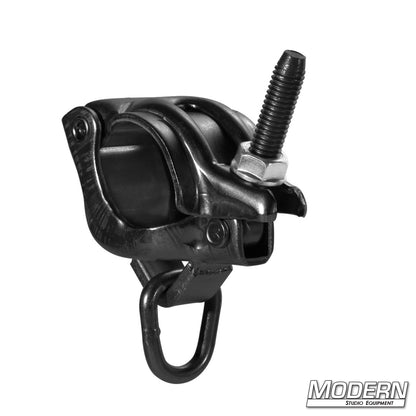 Grid Clamp with Swivel D-Ring – adjustable rigging clamp for 1-1/2 inch Speed-Rail® | Modern Studio Equipment