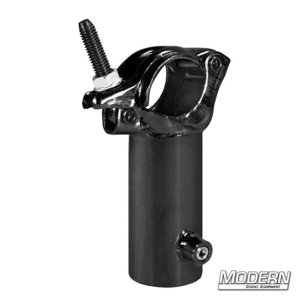 Grid Clamp with Vertical 1-1/4 inch Speed-Rail® Receiver — professional grip hardware for film and TV production, designed for vertical rigging and secure mounting of lights, pipes, and accessories | Modern Studio Equipment