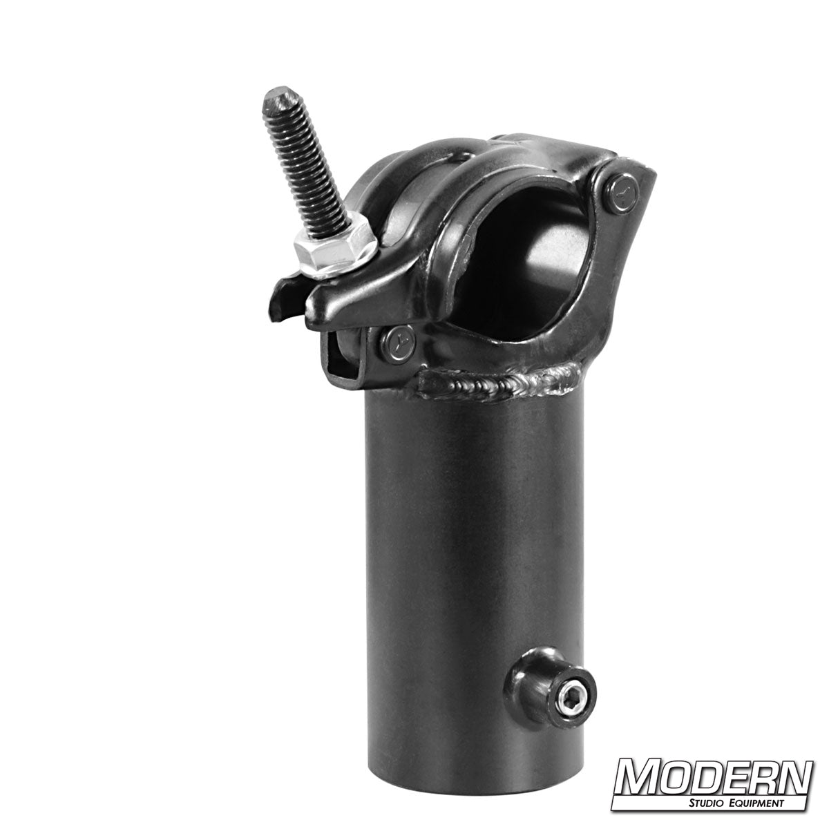 Grid Clamp with Vertical 1-1/2 inch Speed-Rail® Receiver — professional grip hardware for film and TV production, designed for vertical rigging and secure mounting of lights, pipes, and accessories | Modern Studio Equipment